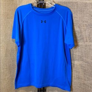 Under Armour blue heat gear tee